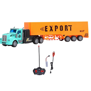 ماشین کنترلی تریلی کانتینردار Remote control trailer مقیاس 1:48_اسباب بازی